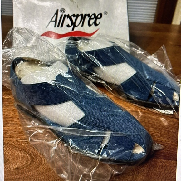 NIB AirSpree blue denim Gore ladies slip on sandal size 9M - Picture 7 of 8